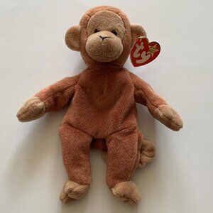 TY Beanie Babies "Bongo the Monkey" - 1995 Original Retired w/ Tags - Style 4067